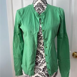 Banana Republic Kelly Green Cardigan Sweater